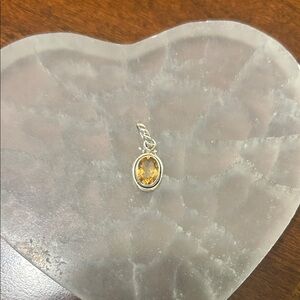 Citrine pendant sterling silver